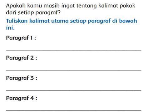 Tuliskan kalimat utama paragraf kedua 2