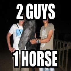 Two guys one horse video 