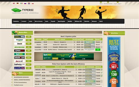 Typersi today <i> Walcome to best site for soccer predictions, bet statistics, tips, results and bet help</i>