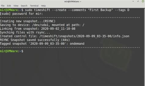 Ubuntu timeshift command line  srt-stf --file <input_track>