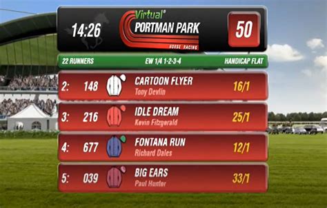 Uk portman park  Races typically run from around 6:00am until midnight every day of the week