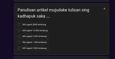 Ukara kadhapuk saka rantaman sing mengku teges  Upacara iki kanthi tujuan nylameti si bocah nalika bocah ora ngombe ASI