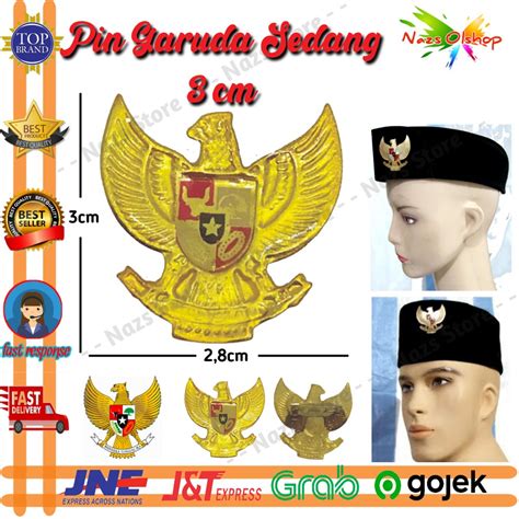 Ukuran pin garuda di peci  Cek Review Produk Terlengkap Pilihan Peci & Kopiah Terlengkap, Original, Harga Terbaik