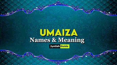 Umaiza name meaning in urdu Umaiza Name Meaning in Urdu
