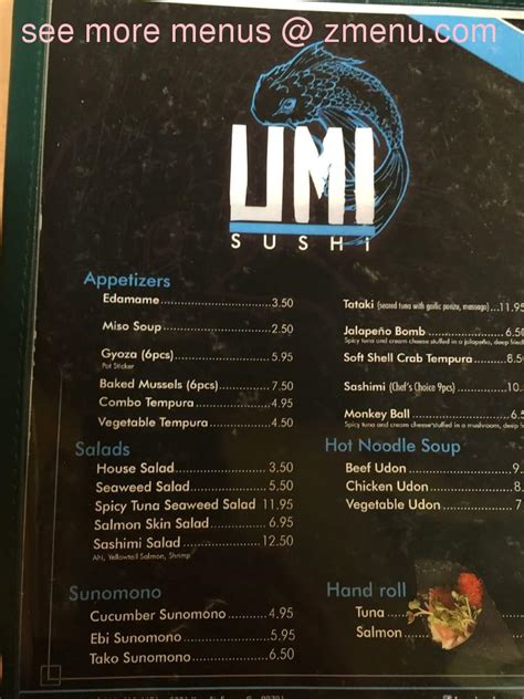 Umi sushi fresno menu 