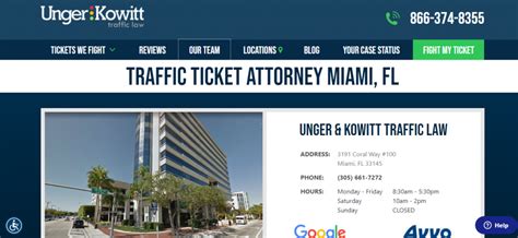 Unger and kowitt north miami  North Miami Beach, and Miami, that handle all traffic tickets throughout