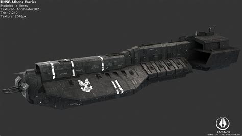 Unsc athens class carrier  , , , , , , ,