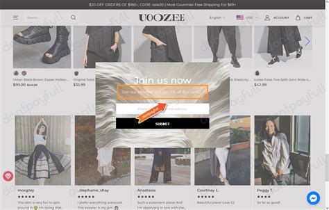 Uoozee coupon code  M,L,XL,2XL