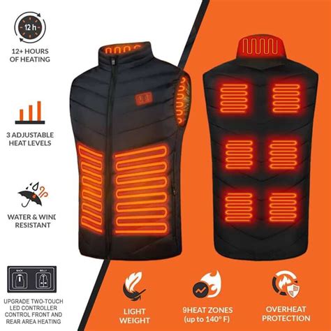 2024 Updated Version Two-touch LED Controller Heated Vest