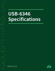 Usb-6346  ±9 V, Measurement Category I