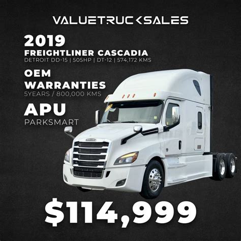 Used apu for semi trucks  2 Freightliner CASCADIA Trucks in Elizabeth, NJ