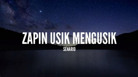 Usik mengusik lirik  L-adik pandang-pandang L-pandang pada siapa L-kalau pada abang L-hai gembira rasanya