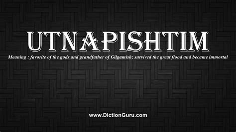 Utnapishtim pronunciation  Search for