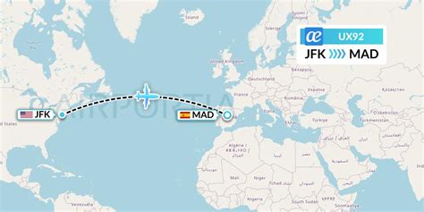 Ux92 jfk Track Air Europa (UX) #92 flight from John F Kennedy Intl to Adolfo Suárez Madrid-Barajas