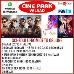 Valsad cinema hall show time Partner with us & get listed on BookMyShow