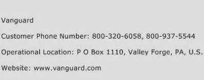 Vanguard iva contact number 800-997-2798