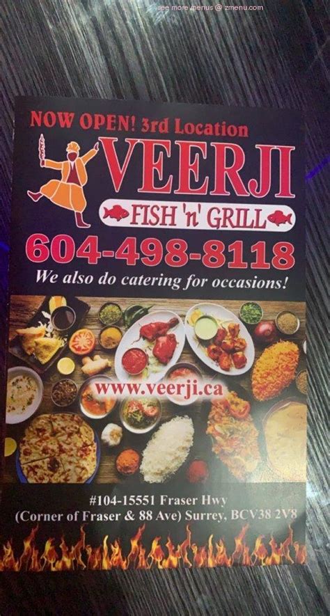 Veerji fish and grill kamloops 75 an hour