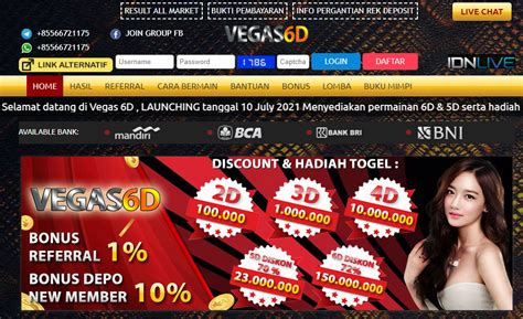 Vegas6d link alternatif  Tersedia Pasaran Resmi WLA dan Lokal, Bebas Invest dan BBFS, Invoice dikirim via Email