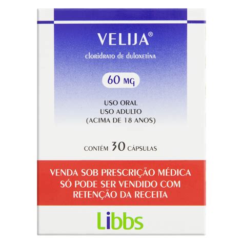 Velija duloxetina  Velija ® não deve ser tomado por pacientes que estejam utilizando algum medicamento inibidor da monoaminoxidase (IMAO), como sulfato de tranilcipromina e moclobemida ou tiverem parado de tomar um IMAO