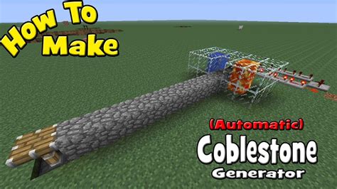 Vertical cobblestone generator  All machines have configurable input and
