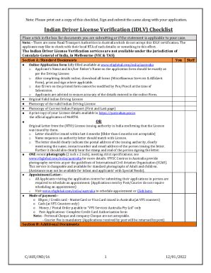 Vfs global renunciation checklist  C/AUS/IND/14 1 22/04/2021 Passport Application Checklist Place a tick in the box for documents you are submitting or if the statement is applicable to your case