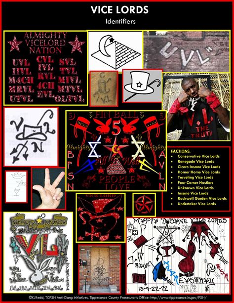 Vice lord 9 codes of conduct  I know Black & Gold are the general colors of the Nation but, Willie Lloyd said Black & Red when asked about colors
