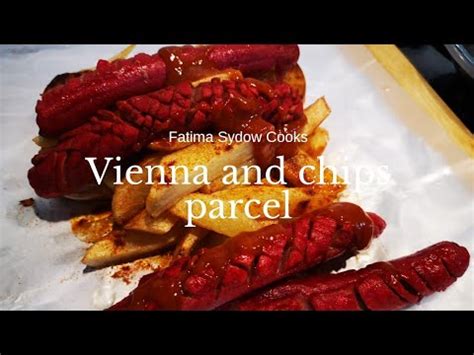Vienna and chips parcel  Step 2