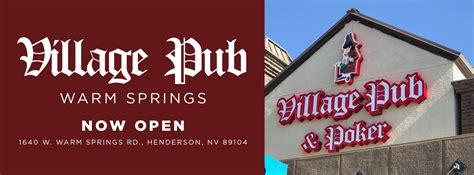 Village pub warm springs Find 20 listings related to Village Pub On Koval in Apex on YP