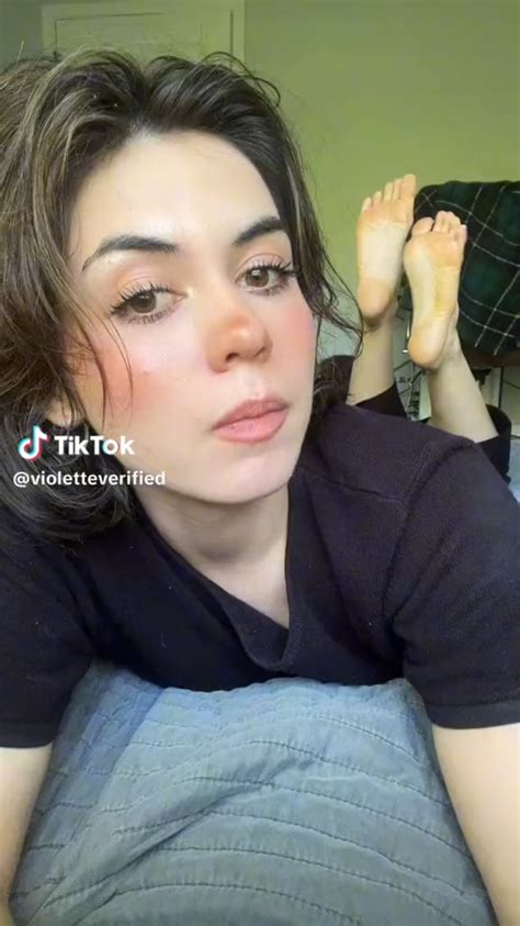 Violetteverified feet  Since you were reinstated in tiktok, you haven't made one with your feet and your viewership has dried up quick