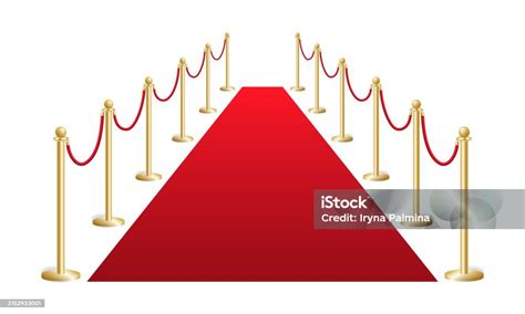 Vip red carpet and bollards 0m, 1