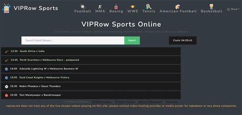 Viprow.tv  and provides free streams to live sporting events around the world including Soccer, NFL, NBA, MLB, NHL, UFC, WWE, Boxing, F1, MotoGP, Golf, Tennis, Rugby, Darts and
