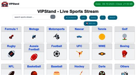 Vipstand live stream  vipstand - best live stream offer from all kinds of sport completely for free and without any restrictions