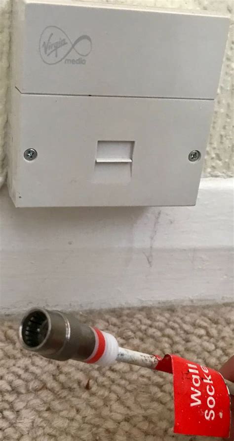 Virgin media wall socket installation  Dave