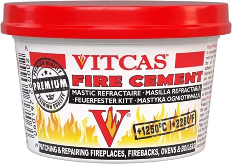 Vitcas fire cement screwfix  Vitcas Heatproof Mortar is a Ready mixed, air setting refractory mortar in a consistency suitable for trowelling