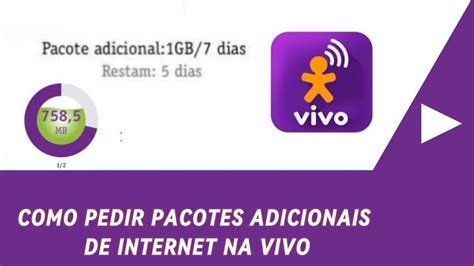 Vivo pacotes adicionais  Como dito anteriormente, ao atingir o limite de uso de dados da sua franquia de internet, a sua navegação será bloqueada pela Vivo até que o seu pacote seja renovado