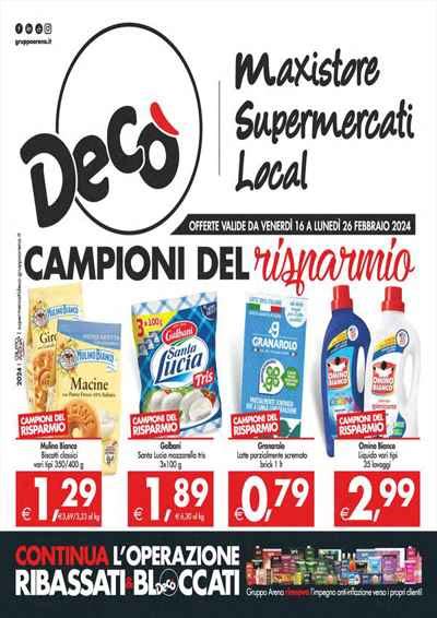 Volantino maxistore decò caiazzo  081 7740058; chiuso