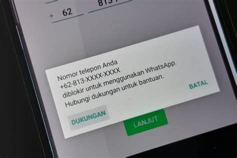 Wa diblokir sementara Dikutip dari covid19filantropi