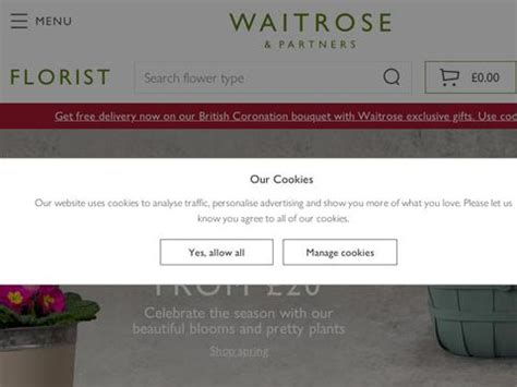 Waitrose flowers discount code  Find out more Payment plans at John Lewis