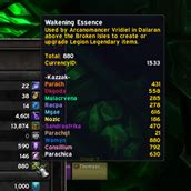 Wakening essence Other than that, seals of broken fate in Antorus have a chance to award you 150/200 wakening essence