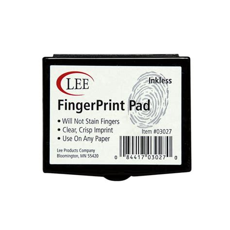 Craft Smart Washable Ink Pad: Black | 2 x 3 Inches