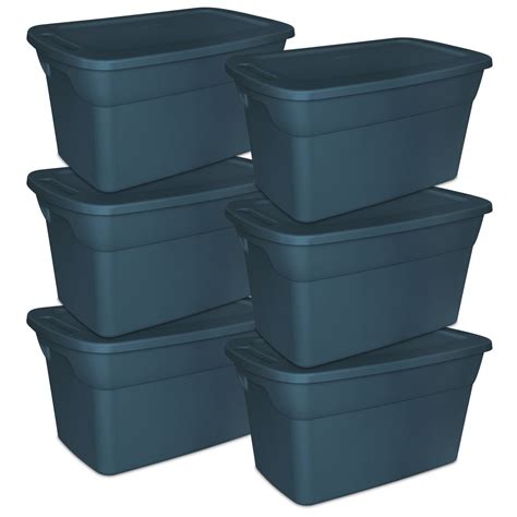 Sterilite 70 Qt. EZ Carry Plastic, Clear/Sage Legume 