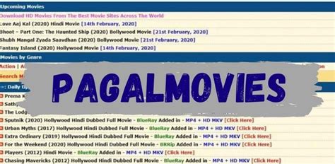 Wanted pagalmovies  Pagalmovies new space: 27/10/2021 About Pagalmovies Pagalmovies is considered one of the most unique and well-admired torrent websites that executes accessibility to numerous movies of Hindi, English, Telugu, Tamil, Malayalam, Punjabi languages with HD format