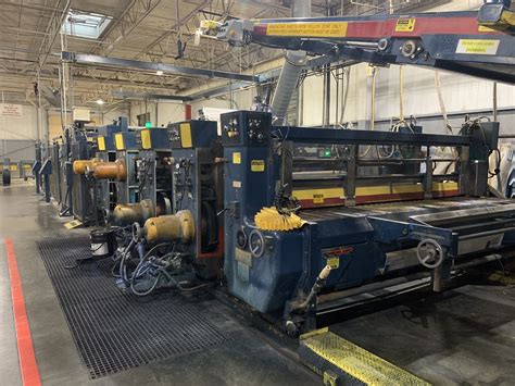 Ward flexo folder gluer 📦for sale 60"x170" two color ward flexo folder gluer📦09