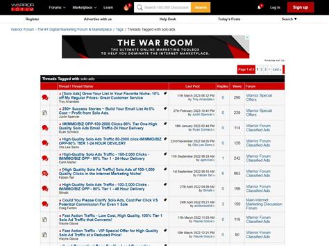 Warrior forum solo ads  Feed The