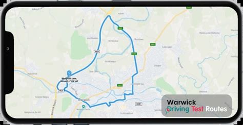 Warwick driving test routes  Warwick Highway: 2 x roundabouts ahead, left, EOR left: Studley Rd / Holloway Lane: EOR right, roundabout ahead: Ipsley St / Back Hill: Left,