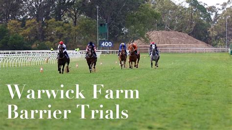 Warwick farm trials results today  Tom to run against Winx in Apollo Stakes