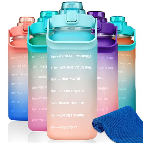 FreeSip Water Bottle with Flip-Top Lid - Neon Sage (24 Fl Oz. Capacity)