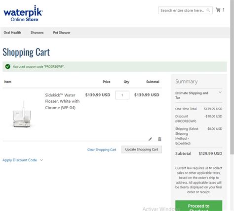 Waterpik coupon code  $129 