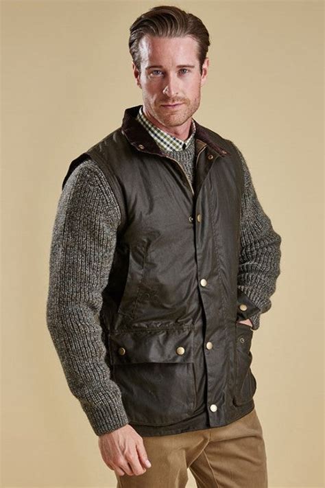 Waxed gilet mens  Bidum