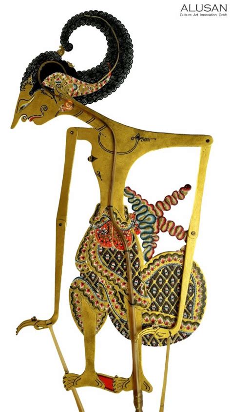 Wayang janaka  Jasa lukis kelapa/krambil/cengkir gading gambar wayang untuk tingkepan acara 